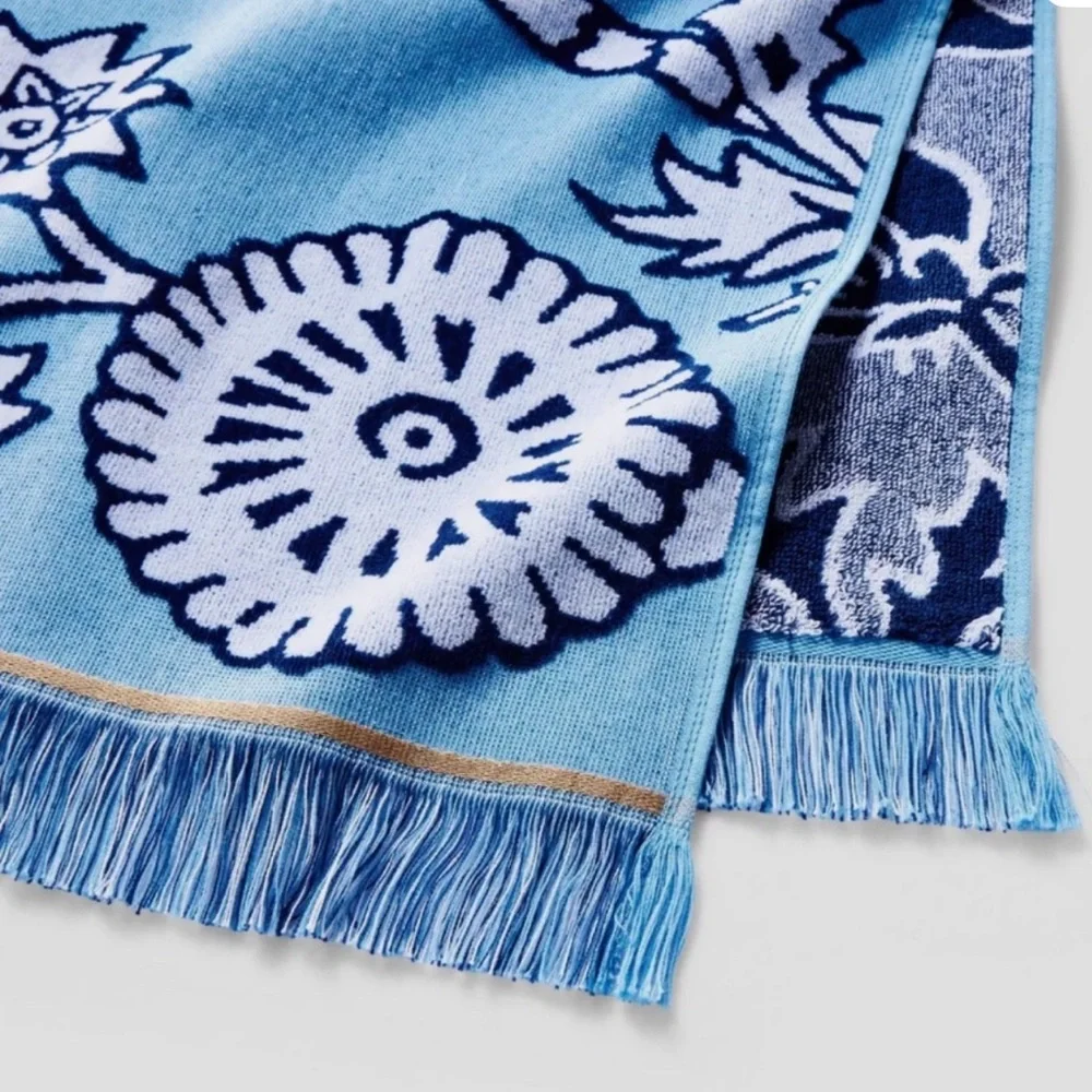 ROLLER RABBIT X TARGET FLORAL VINES OVERSIZED BEACH TOWEL NWT